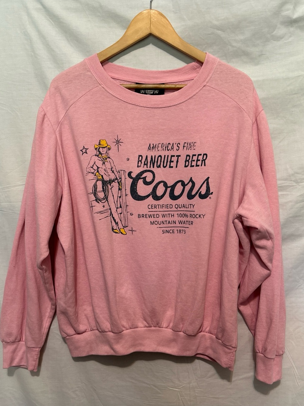 Coors Pink Logo Crewneck Sweatshirt - Women's Cozy Pullover